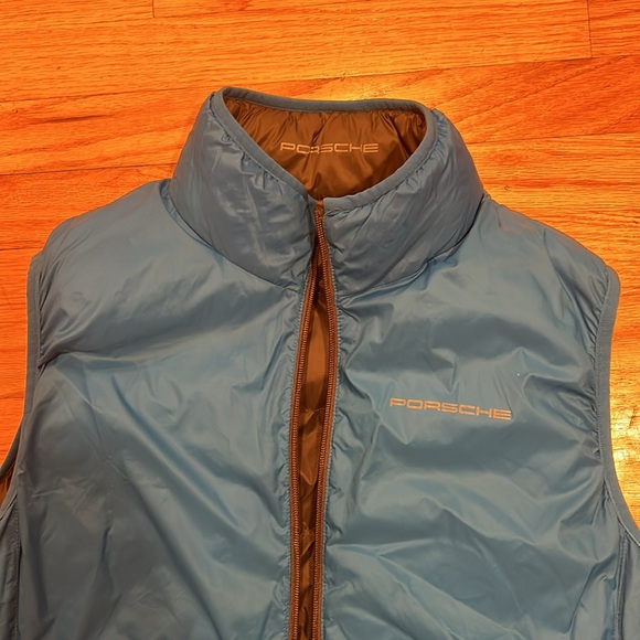 Porsche 2-in-1 Set. Reversible Quilted Men's Vest and Windbreaker Jacket Pair - Picture 9 of 13